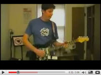 Guitarist uses Wiimote